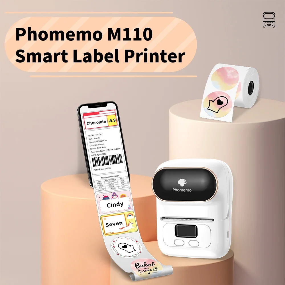 M110 Label Printer Mini Printe - Commercial Shirt Printing Machine review and price
