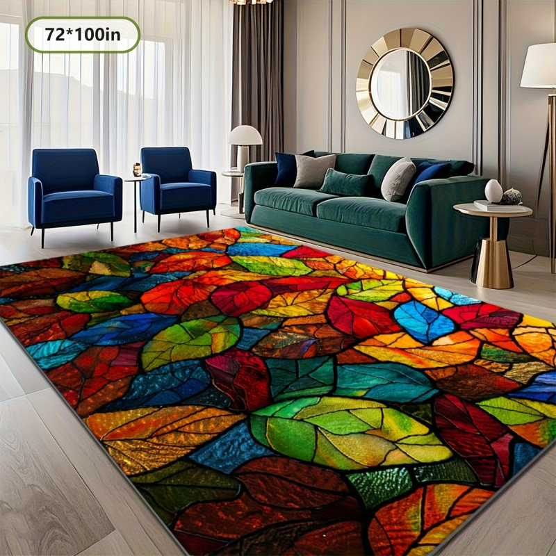 VIKAMA Stained Glass Leaf Prin - Commercial Glass Printing review and price
