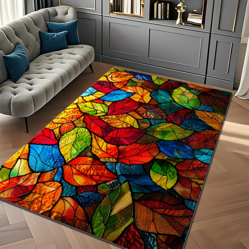VIKAMA Stained Glass Leaf Prin - Commercial Glass Printing review and price