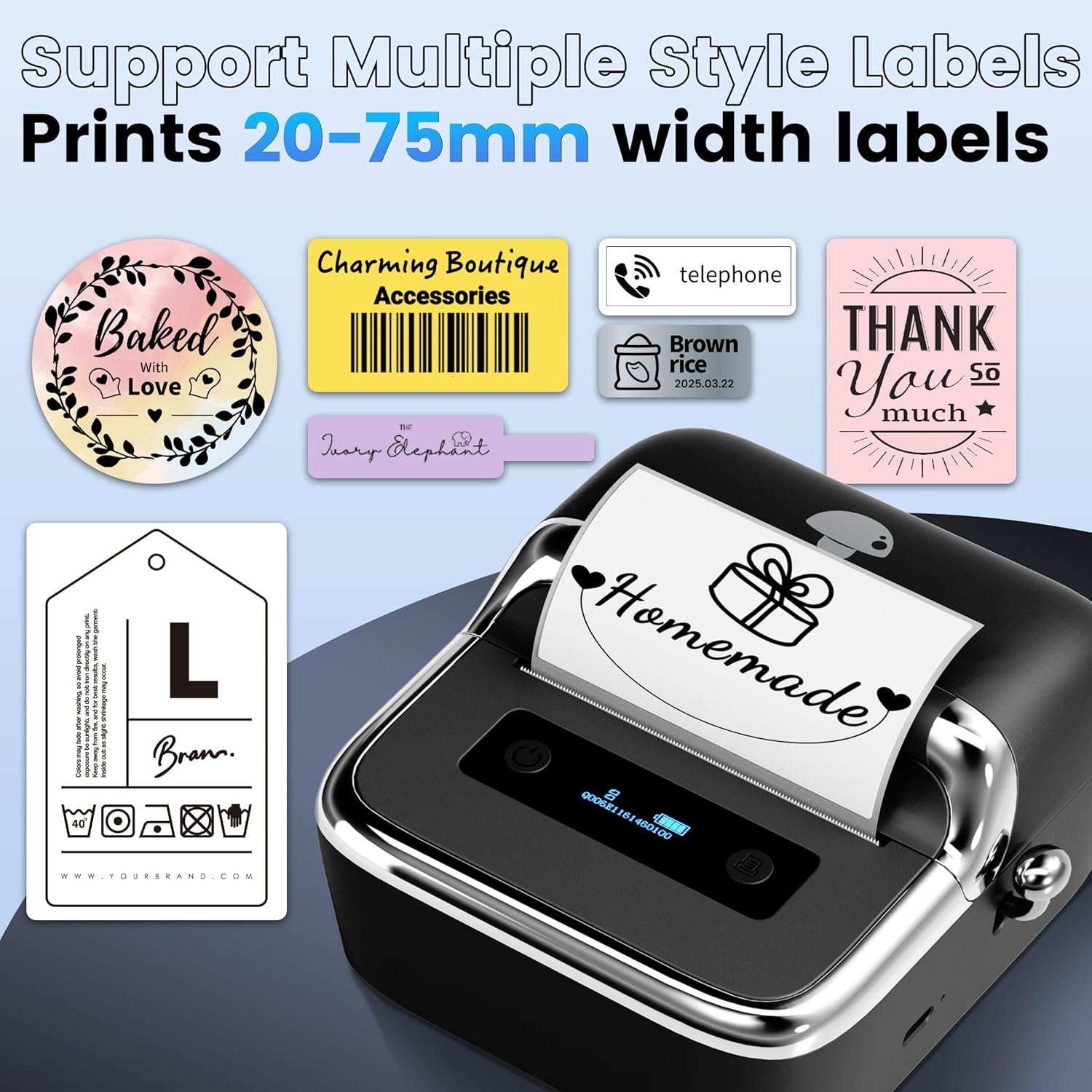 Phomemo M250 Label Maker 75mm  - Commercial Shirt Printing Machine review and price