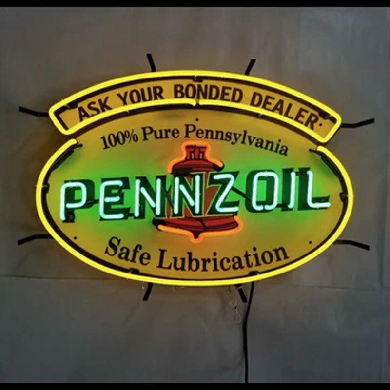 Neon Signs for Pennzoi Gas Han - Commercial Glass Printing review and price